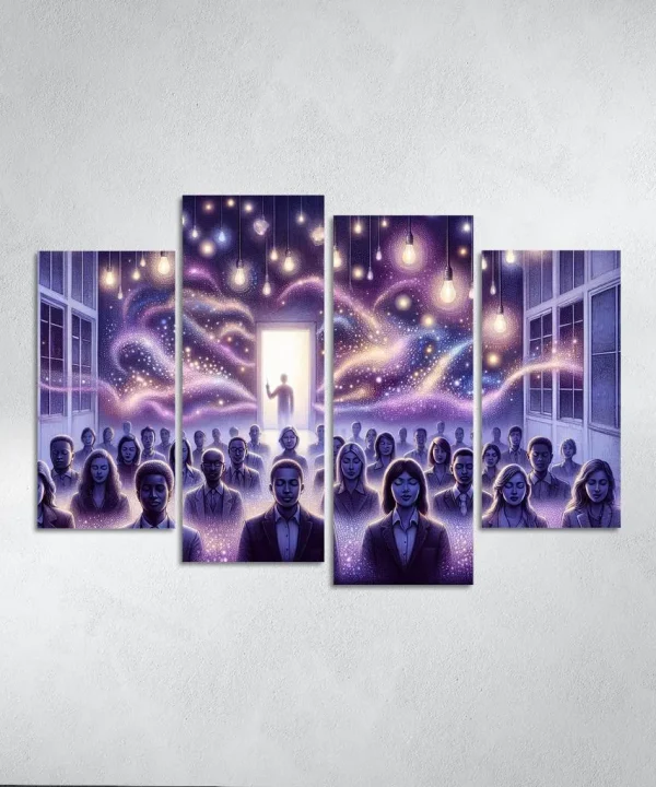 Illuminations of the Minds Eye 4 Piece HD Canvas Wall Art