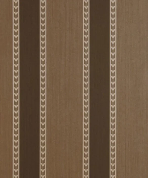 5004623 | Lansdowne Strie Stripe, Truffle Schumacher Wallpaper