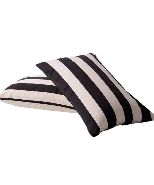 Striped Pillowcase Pair in vanilla bean stripes
