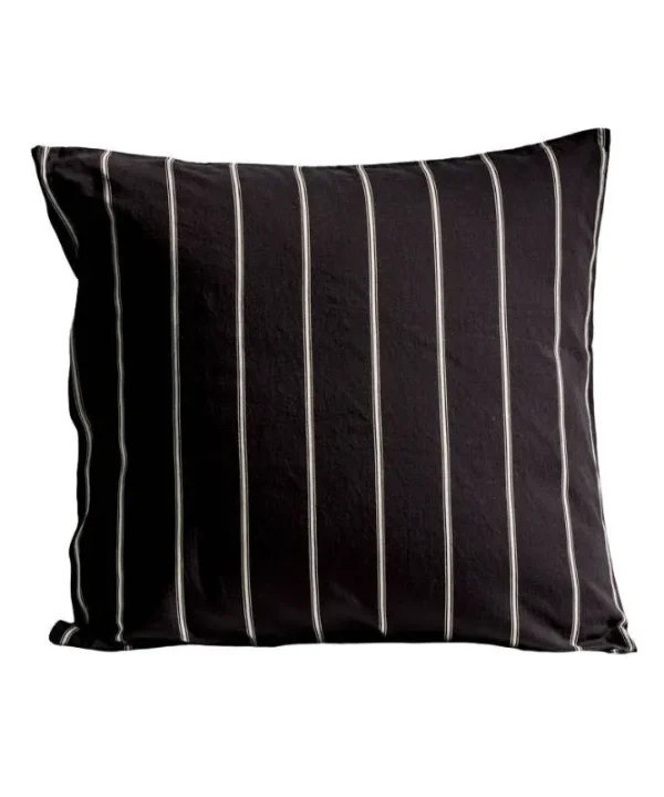 Striped European Pillowcase 60x60cm in ink