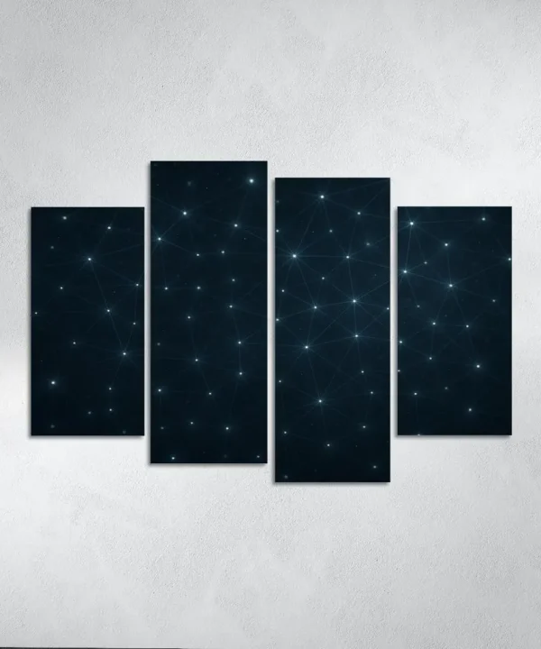 The Tapestry of Quiet Stars 4 Piece HD Canvas Wall Art