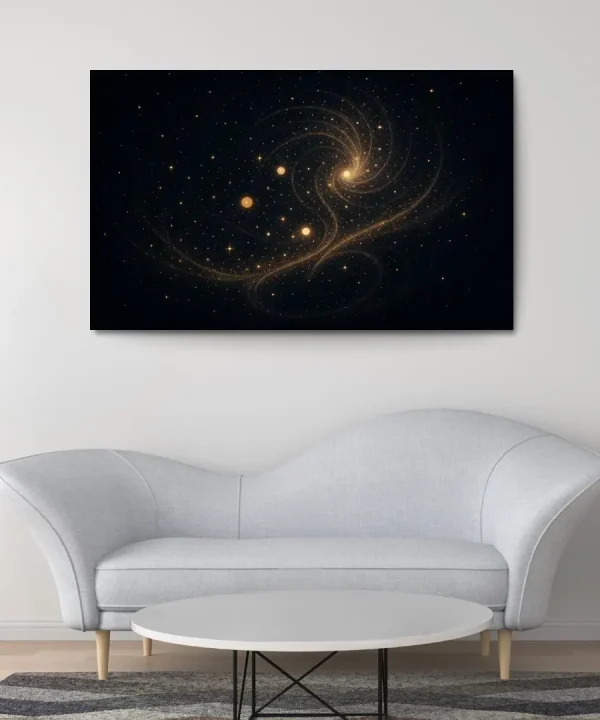 Celestial Dance of Ideas 1 Piece HD Canvas Wall Art