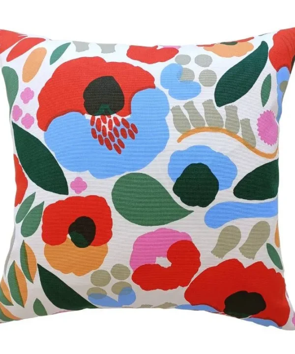 Hattarakukka Cushion Cover 50cm in white, tomato, light blue