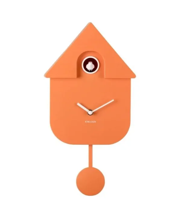 Modern Cuckoo Clock bright orange