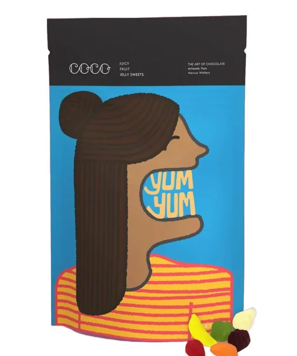 COCO Chocolatier 'Juicy Fruit Gummies' Gourmet Sweets (100G)