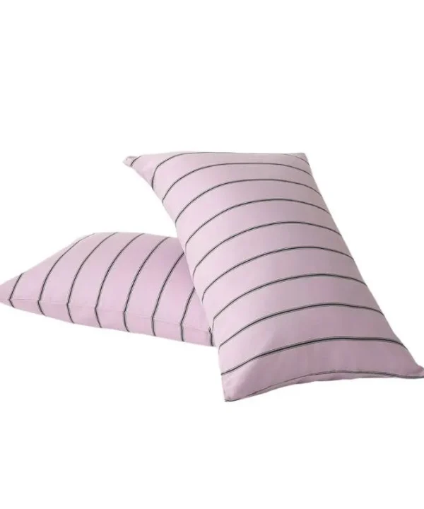 Striped Pillowcase Pair in violet
