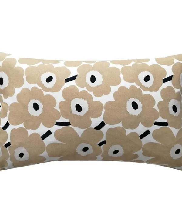 Mini Unikko Cushion Cover 50x30cm in white, beige, dark blue