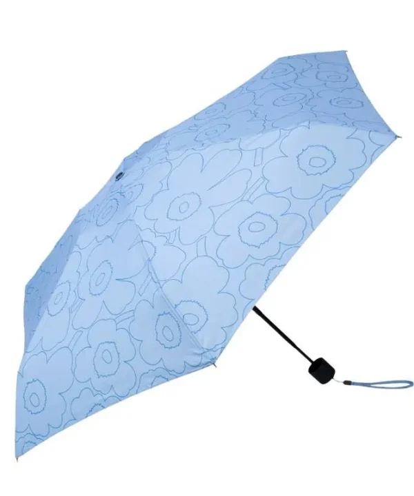 Mini Manual Piirto Unikko Umbrella in light blue, blue