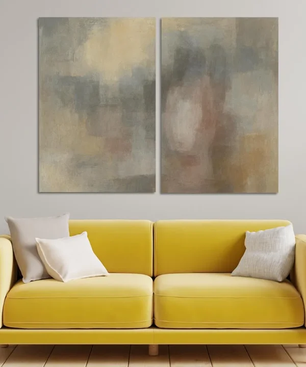The Canvas of Veiled Emotions 2 Piece HD Canvas Wall Art