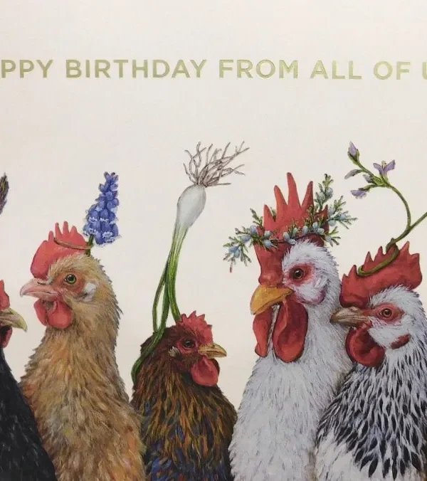 Birthday Party at the Coop Greeting Card