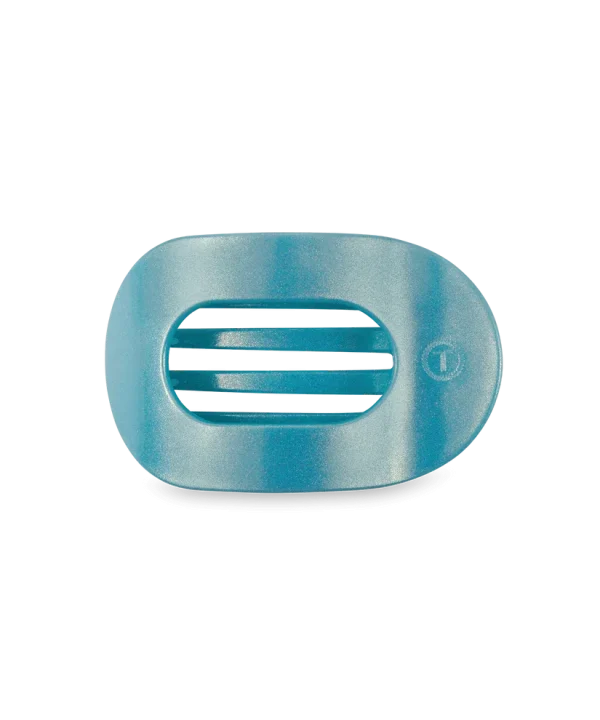 Blue Seas Flat Round Hair Clip
