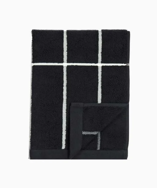 Tiiliskivi Hand Towel 50x70cm in black, white