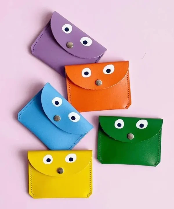 Mini Money Googly Eye Purse in yellow