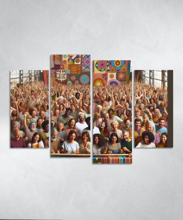 The Fabric of Existence 4 Piece HD Canvas Wall Art