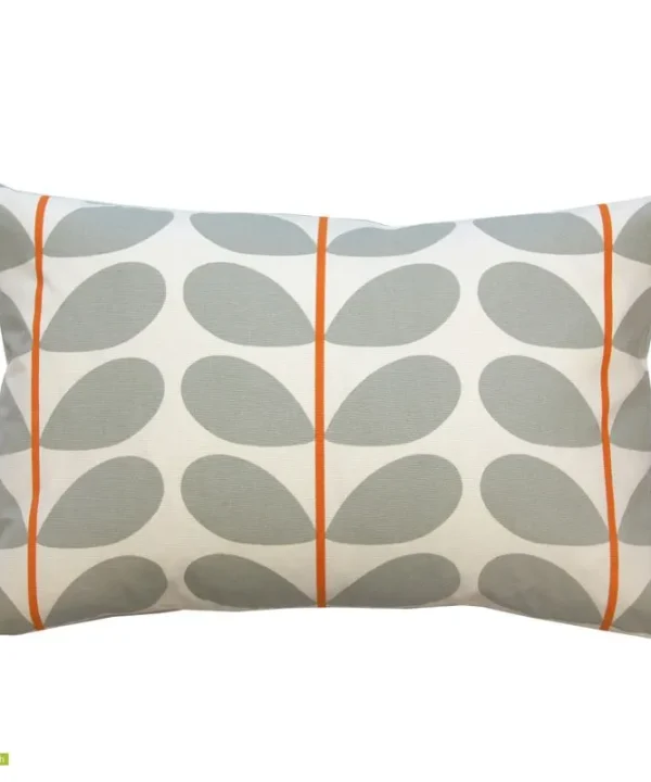 Two Colour Stem Cushion Cover 60x40cm in warm grey