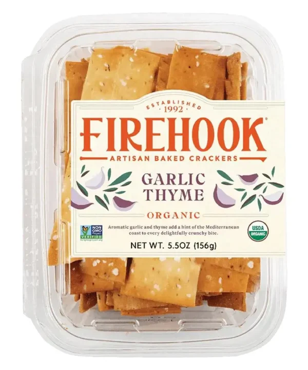 Firehook Crackers 'Garlic & Thyme' Meditteranean Crackers (5.5OZ)