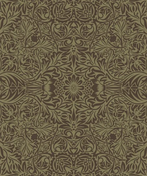 4171-82072 | Hidden Treasures 2, Ceiling Brown Intricate Floral A-Street Wallpaper