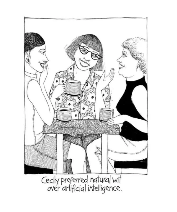 Cecily Natural Wit Tea Towel