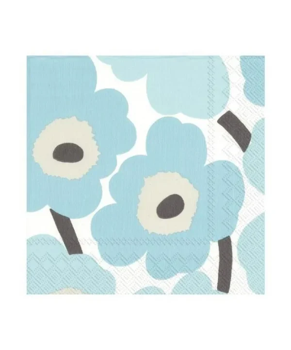 Serviettes in Unikko Turquoise