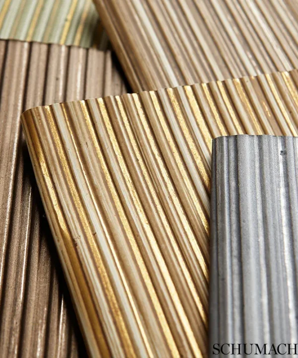 529903 | Rimini Rib, Dusty Sage Schumacher Wallpaper