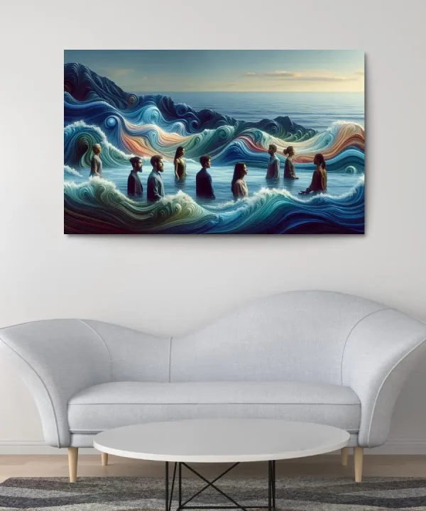 Ebb and Flow of Consciousness 1 Piece HD Canvas Wall Art
