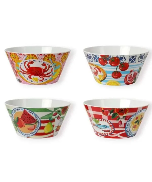 Italian Summer Bowl Set of 4