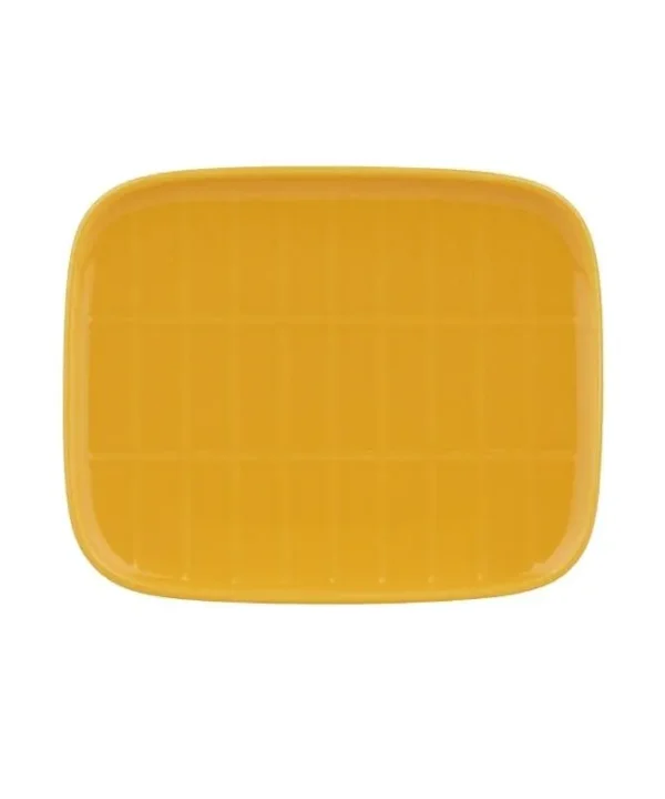 Tiiliskivi Plate 15x12cm in saffron yellow