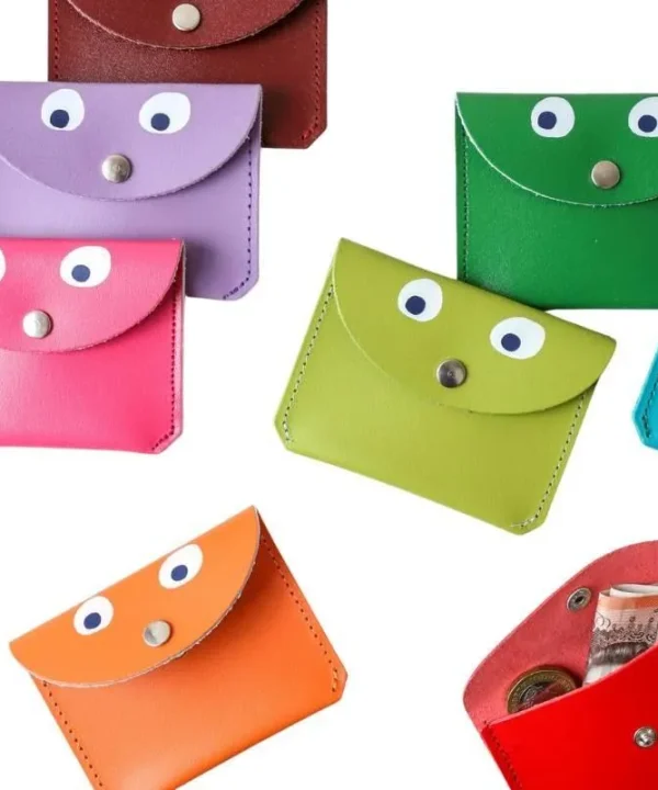 Mini Money Googly Eye Purse in apple green