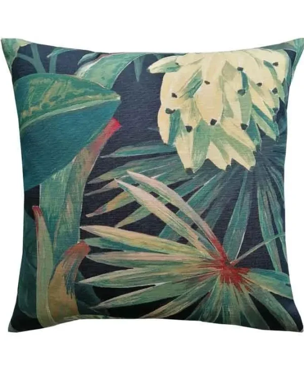 Tropicalia Outdoor Cushion Cover 50cm in midnight