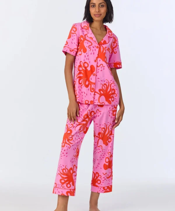 BedHead Cropped Short Sleeve Pajama Set