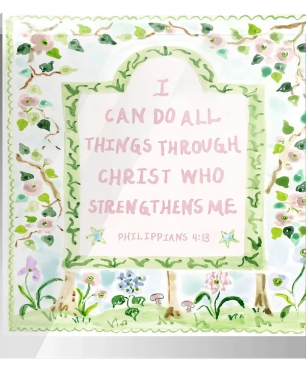 Philippians 4:13 Angel Verse Block