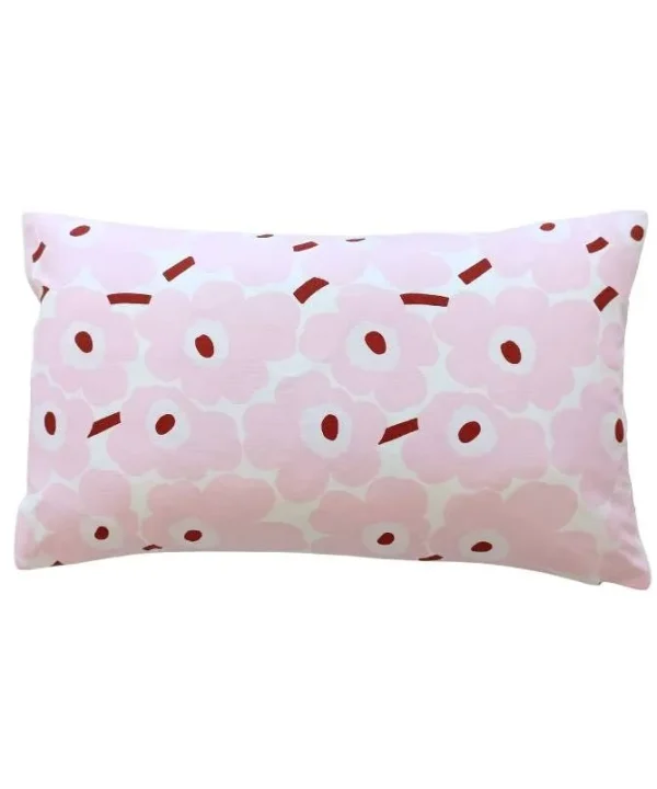 Mini Unikko Cushion Cover 50x30cm in white, pink, chestnut