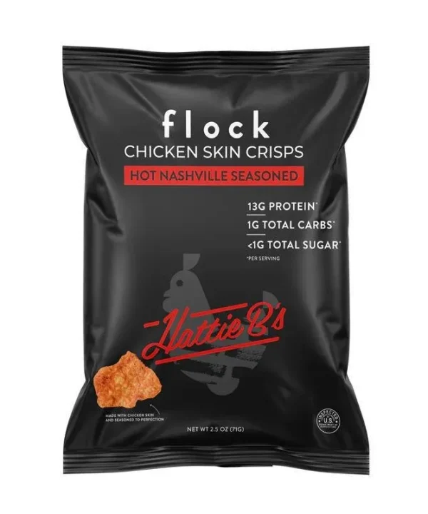 FLOCK 'Hattie B's' Hot Nashville Seasoned Chicken Skin Crisps (2.5OZ)