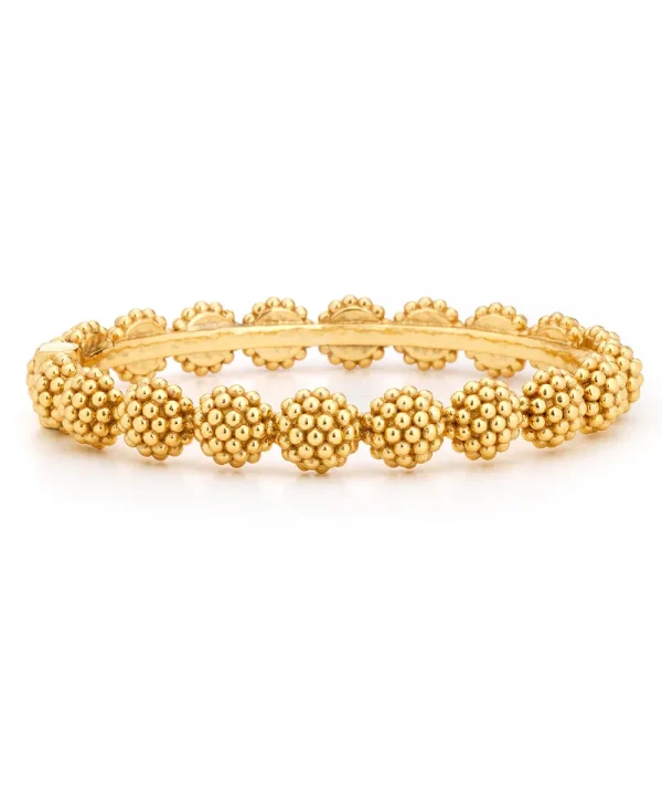 Berry Eternity Gold Hinged Bangle