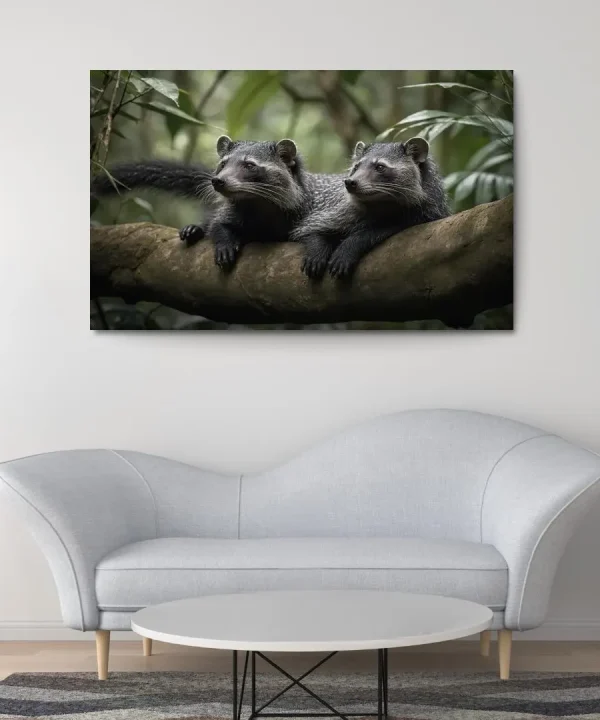 The Charming Binturong The Bearcat of the Rainforest 1 Piece HD Canvas Wall Art
