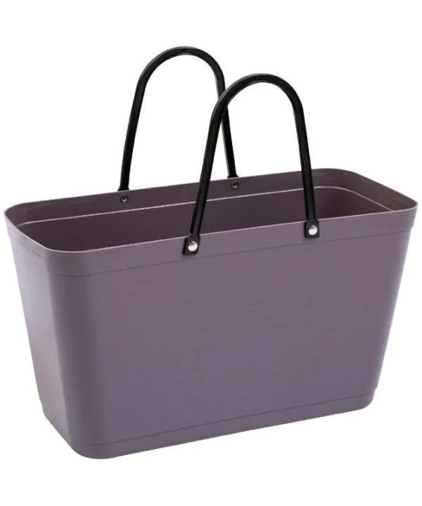 Hinza Green Plastic Bag in plum