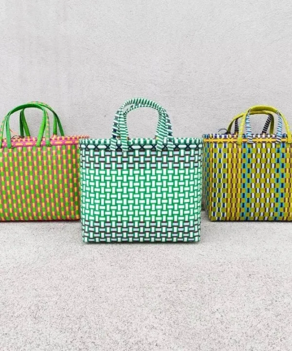 Medium Market Basket in greens
