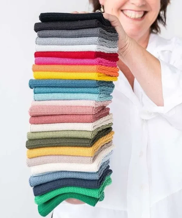 French Connection Organic Knitted Dishcloths set of 3
