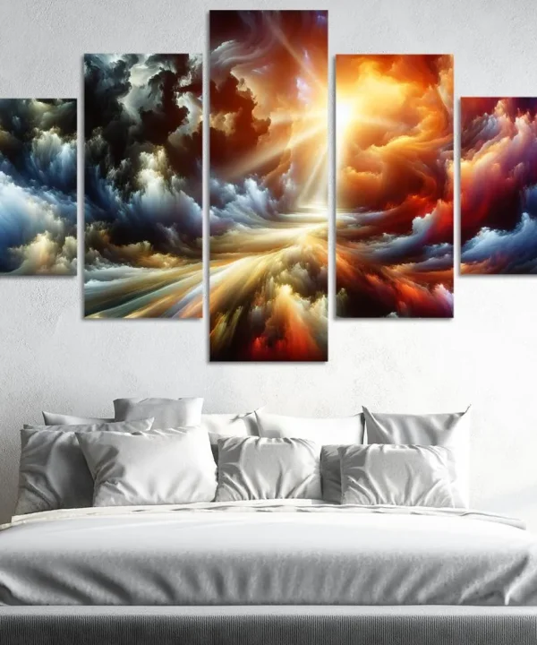 The Essence of Light and Shadow 5 Piece HD Canvas Wall Art