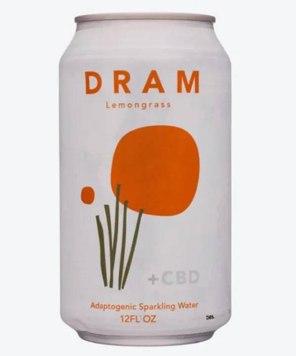 DRAM Apothecary 'Lemongrass' Adaptogenic Sparkling Water +CBD (12OZ)