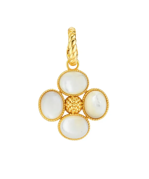 Berry Clover Double Sided Pendant