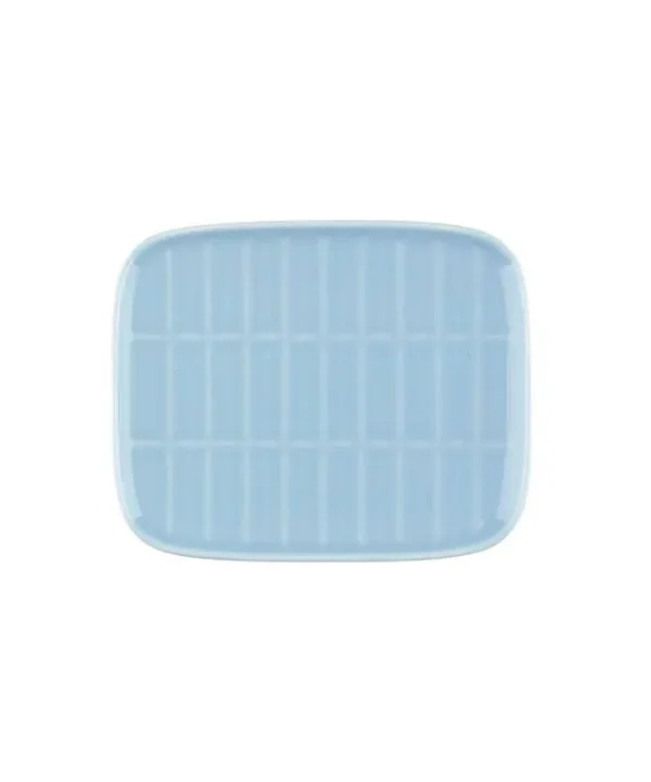 Oiva Tiiliskivi Plate 15x12cm in light blue
