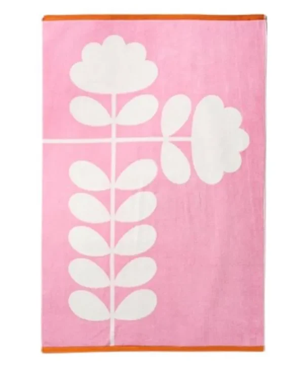 Cut Stem Bath Sheet in paprika
