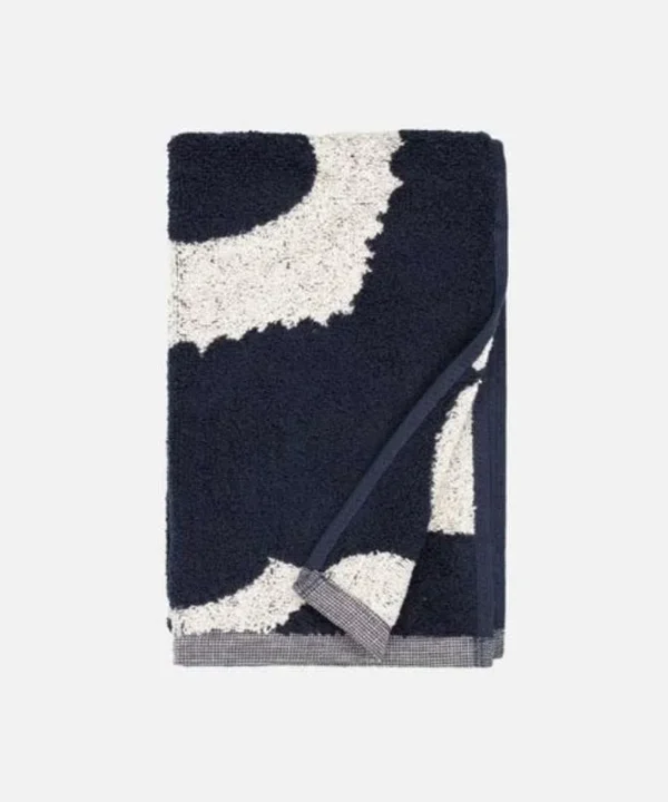 Unikko Guest Towel 30x50cm in cotton, dark blue