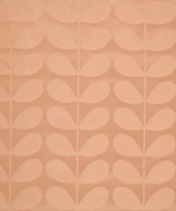 Jacquard Stem Fabric in tea rose