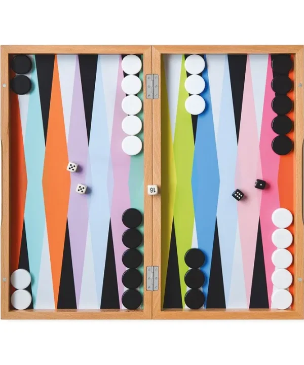 Moma Colourful Backgammon Set