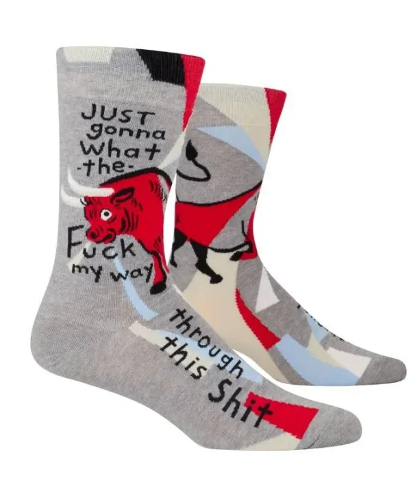 Mens Socks WTF My Way Through