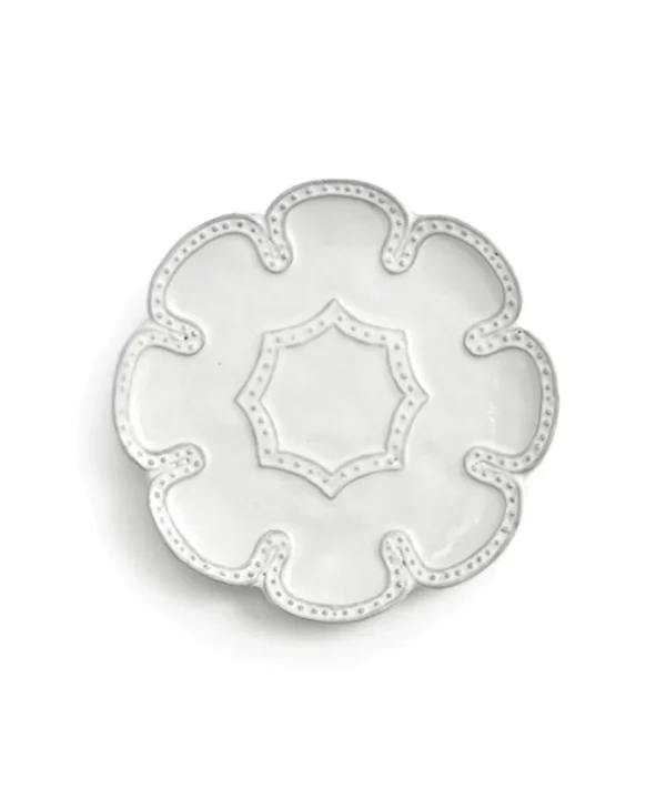 Bella Bianca Beaded Canape Plate