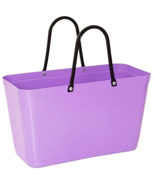 Hinza Green Plastic Bag in lilac