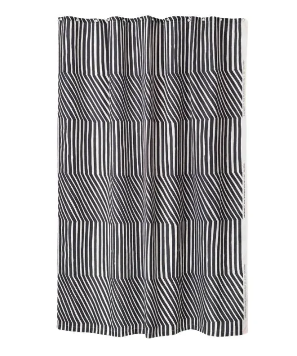 Kalasaaski Shower Curtain 180x200cm in off white, charcoal